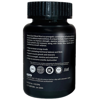 Vedcuris Horny Goat Weed Xtra Veg Capsules (60 Each)
