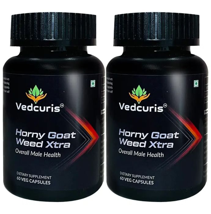 Vedcuris Horny Goat Weed Xtra Veg Capsules (60 Each) - Classic Derma