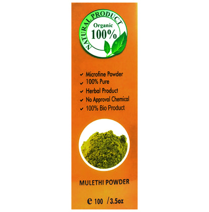 Vedic Ayurveda Combo pack of Mulethi Powder Face Pack & Rose water (60ml)