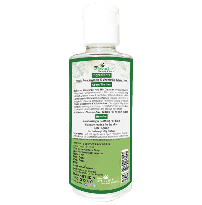 Vedic Ayurveda Combo Pack of Sandalwood Hydrosol Water (200ml) With Glycerine (250g)