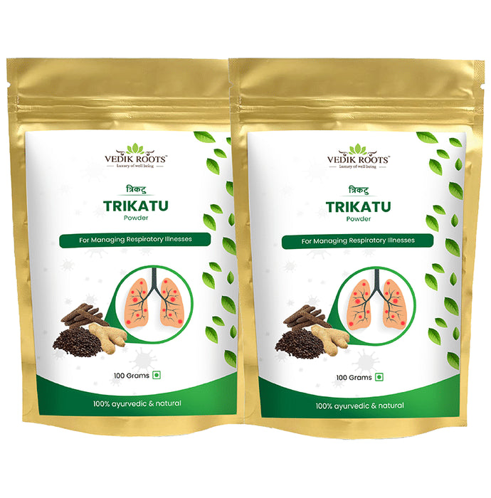 Vedikroots Trikatu Powder (100gm Each) - Classic Derma