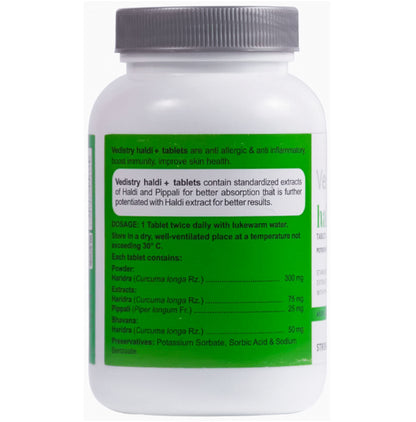 Vedistry Haldi+ Tablet For Skin Allergy And Skin Health