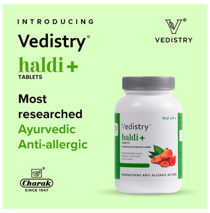 Vedistry Haldi+ Tablet For Skin Allergy And Skin Health