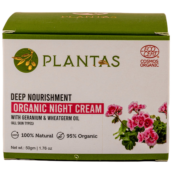 Plantas Deep Nourishment Night Cream with Geranium & Wheatgerm Oil - Classic Derma