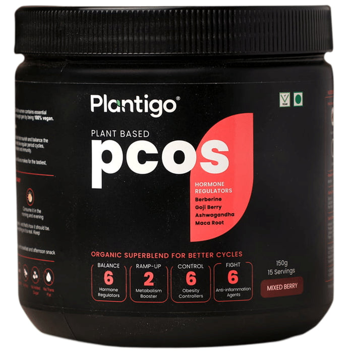 Plantigo Plant Based Pcos Powder Mixed Berry - Classic Derma