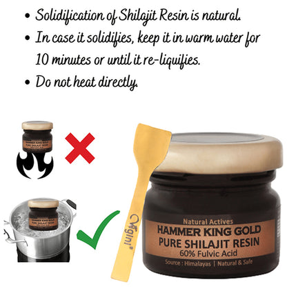 Vigini Hammer King Gold Pure Himalayan Shilajit Resin
