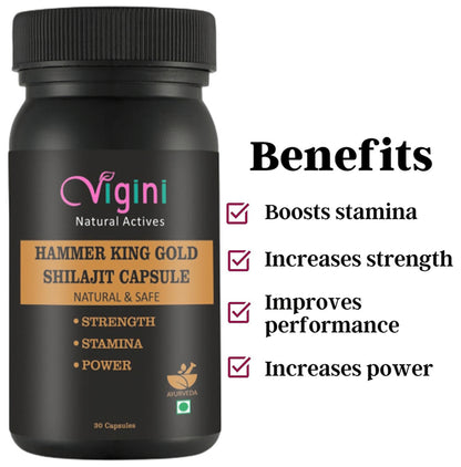 Vigini Hammer King Gold Shilajit Capsule