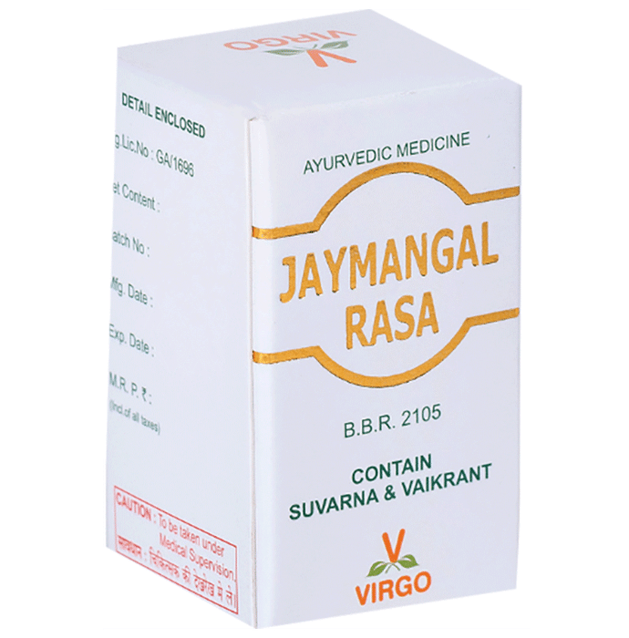 Virgo Jaymangal Rasa Tablet Contain Suvarna & Vaikrant - Classic Derma