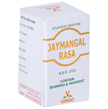 Virgo Jaymangal Rasa Tablet Contain Suvarna & Vaikrant - Classic Derma