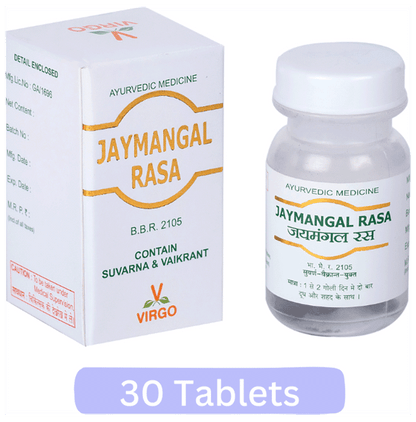 Virgo Jaymangal Rasa Tablet Contain Suvarna & Vaikrant