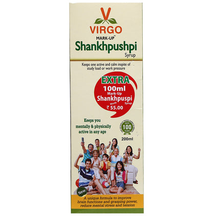 Virgo Mark-Up Shankhpushpi Syrup with 100ml Free
