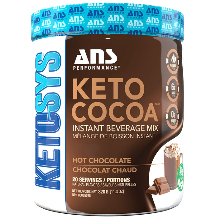 ANS Performance Hot Chocolate Ketosys Keto Cocoa Instant Beverage Mix - Classic Derma