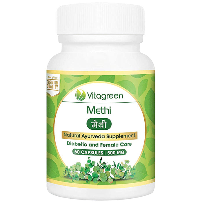 Vitagreen Methi 500mg Capsule - Classic Derma