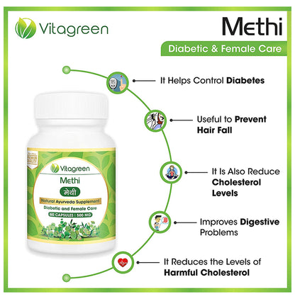 Vitagreen Methi 500mg Capsule