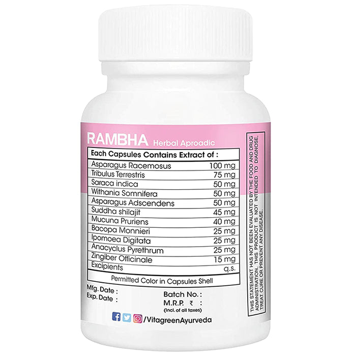Vitagreen Rambha Action for Women Capsule