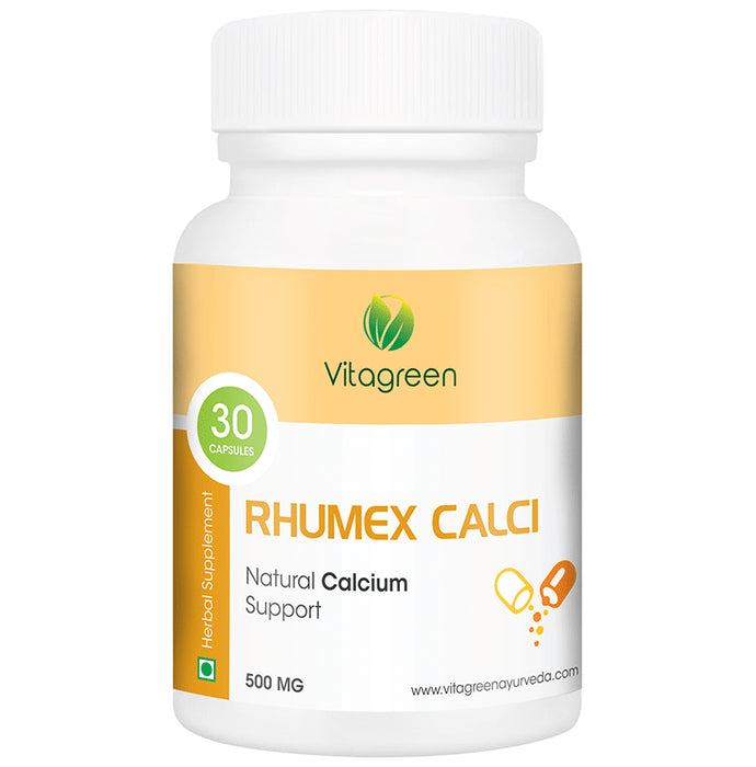 Vitagreen Rhumex Calci 500mg Capsule - Classic Derma
