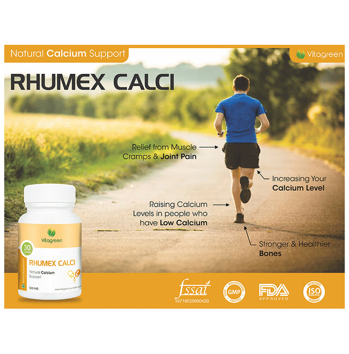 Vitagreen Rhumex Calci 500mg Capsule