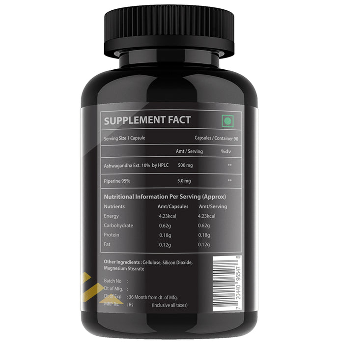 Vitaminhaat Ashwagandha Extract 10% HPLC 500mg Capsule