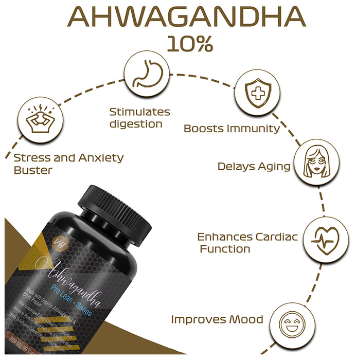 Vitaminhaat Ashwagandha Extract 10% HPLC 500mg Capsule