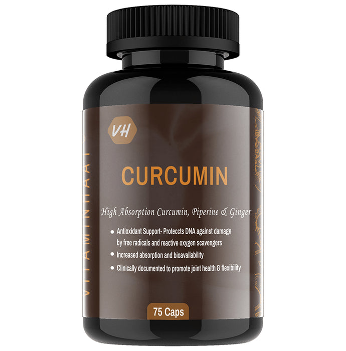 Vitaminhaat Curcumin with Piperine Capsule - Classic Derma