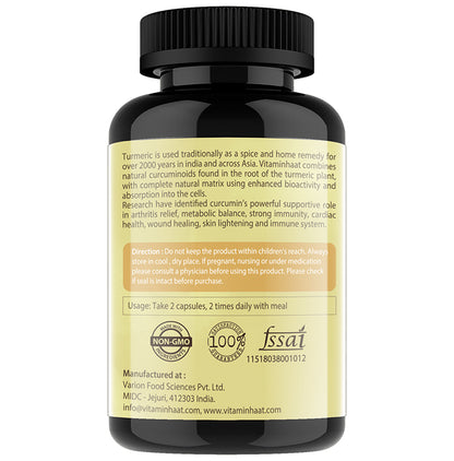 Vitaminhaat Curcumin with Piperine Capsule