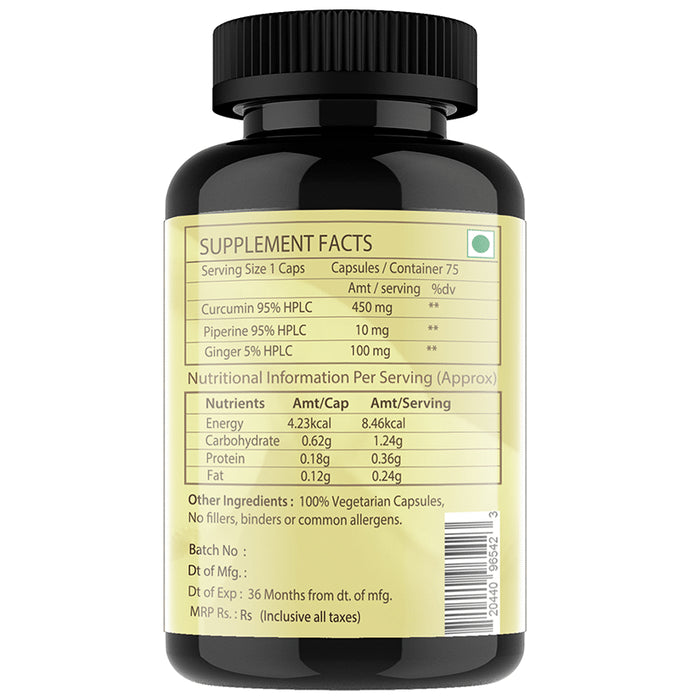 Vitaminhaat Curcumin with Piperine Capsule