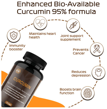 Vitaminhaat Curcumin with Piperine Capsule