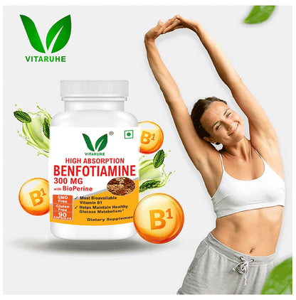Vitaruhe Benfotiamine 300 Mg With Bioperine Capsule