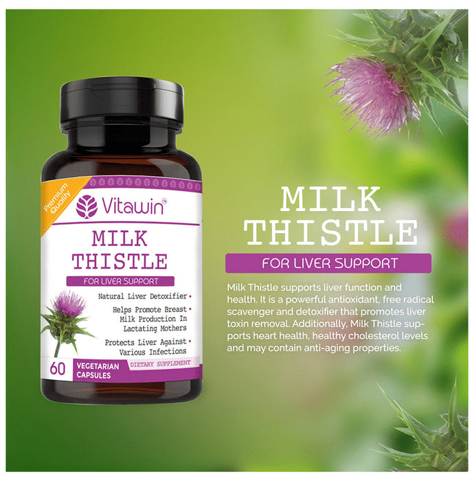 Vitawin Milk Thistle 500mg Vegetarian Capsule