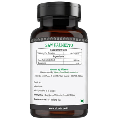 Vitawin Saw Palmetto Vegetarian Capsule