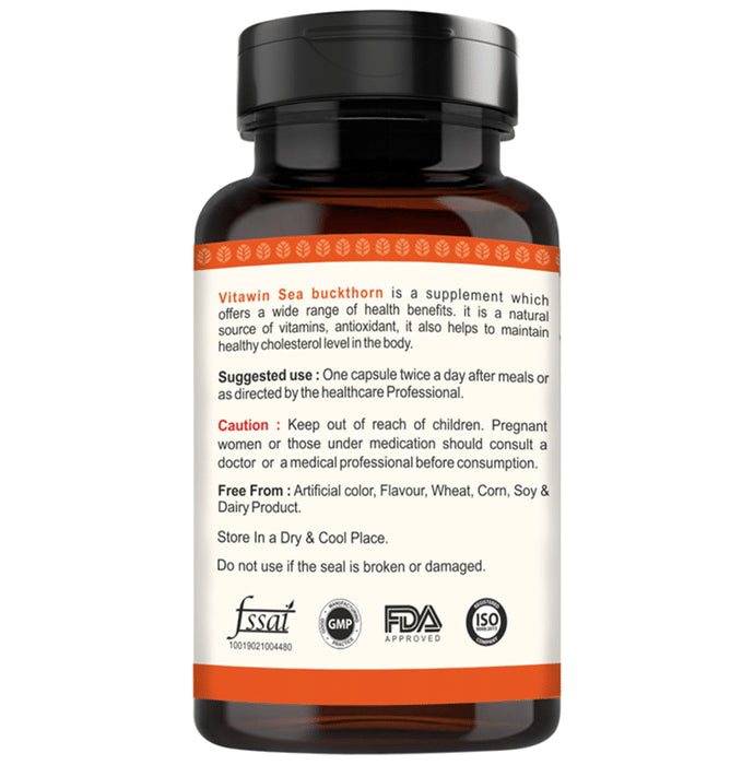 Vitawin Sea Buckthorn 500mg Vegetarian Capsule