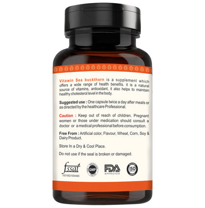 Vitawin Sea Buckthorn 500mg Vegetarian Capsule
