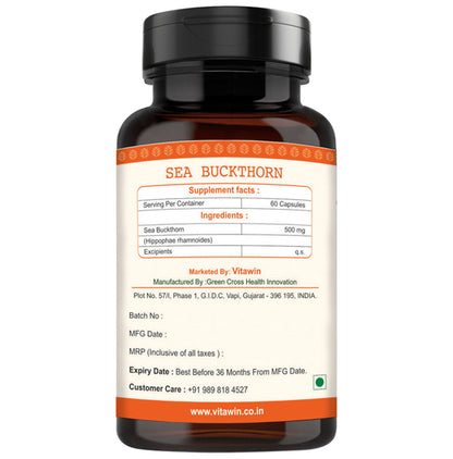 Vitawin Sea Buckthorn 500mg Vegetarian Capsule