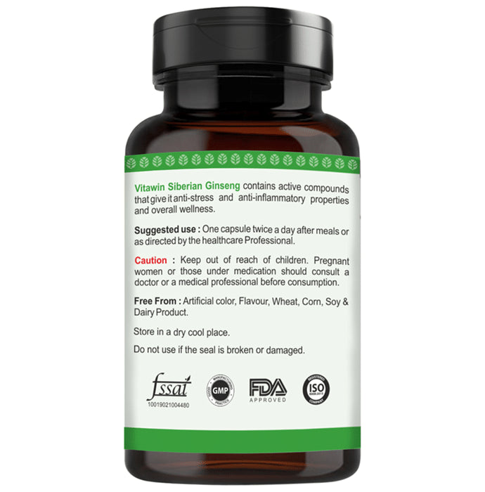 Vitawin Siberian Ginseng Vegetarian Capsule