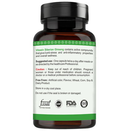 Vitawin Siberian Ginseng Vegetarian Capsule