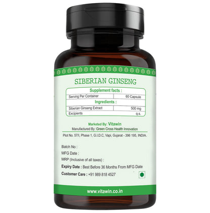Vitawin Siberian Ginseng Vegetarian Capsule