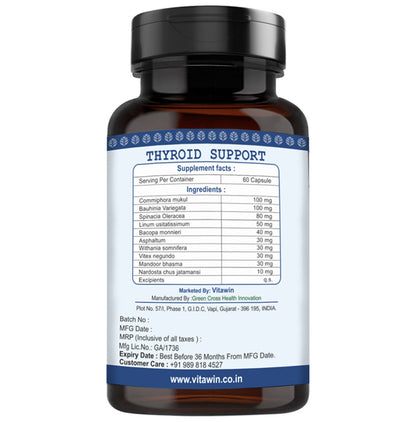 Vitawin Thyroid Support Vegetarian Capsule