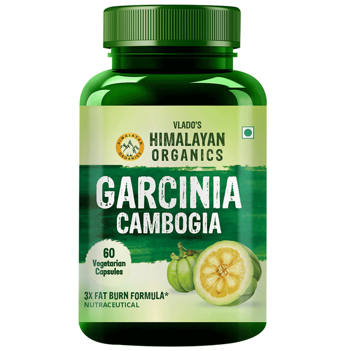 Vlado's Himalayan Organics Garcinia Cambogia Vegetarian Capsule | Weight Loss Management, Fat Burner - Classic Derma