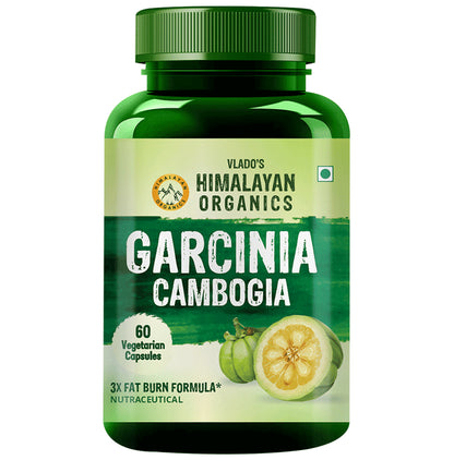 Vlado's Himalayan Organics Garcinia Cambogia Vegetarian Capsule | Weight Loss Management, Fat Burner - Classic Derma