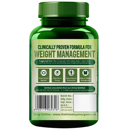 Vlado's Himalayan Organics Garcinia Cambogia Vegetarian Capsule | Weight Loss Management, Fat Burner
