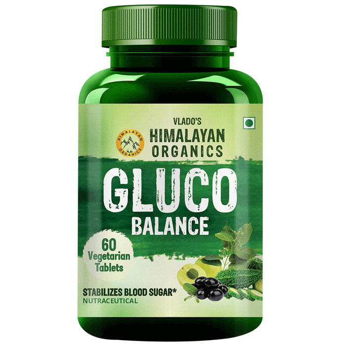 Vlado's Himalayan Organics Gluco Balance Vegetarian Tablet | Stabilizes Blood Sugar - Classic Derma