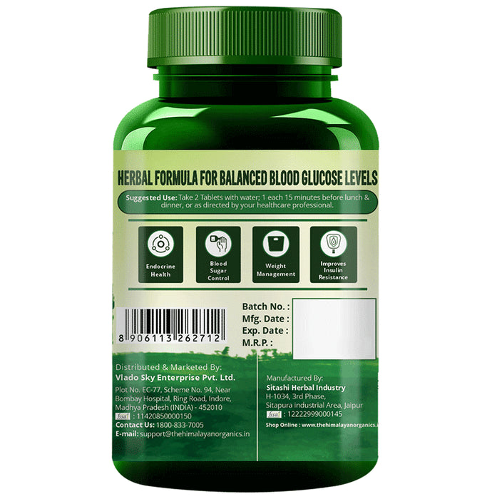 Vlado's Himalayan Organics Gluco Balance Vegetarian Tablet | Stabilizes Blood Sugar