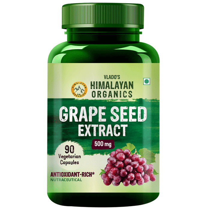 Vlado's Himalayan Organics Grape Seed Extract 500mg for Healthy Cholesterol Level - Classic Derma