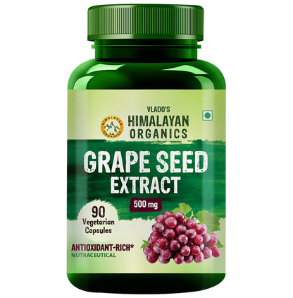 Vlado's Himalayan Organics Grape Seed Extract 500mg for Healthy Cholesterol Level - Classic Derma