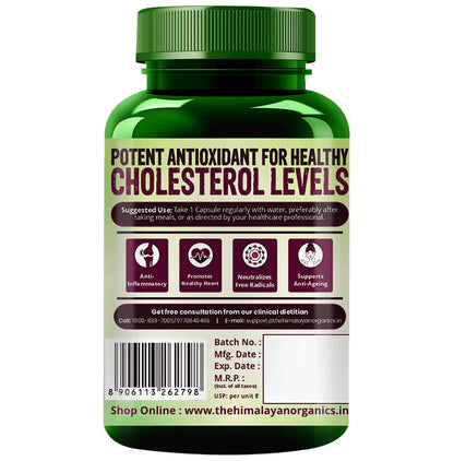 Vlado's Himalayan Organics Grape Seed Extract 500mg for Healthy Cholesterol Level