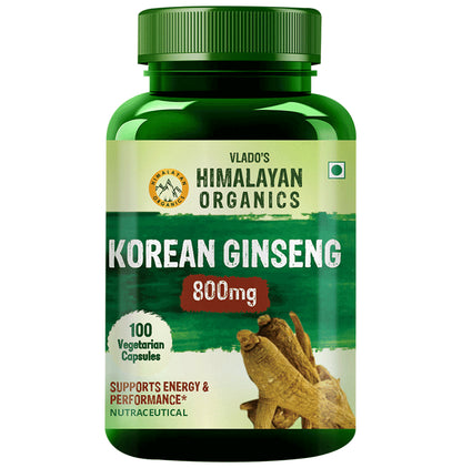 Vlado's Himalayan Organics Korean Red Ginseng 800mg Vegetarian Capsule - Classic Derma