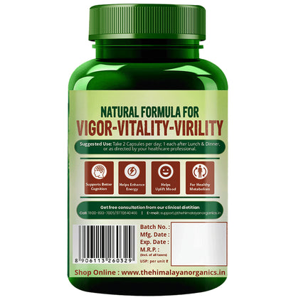 Vlado's Himalayan Organics Korean Red Ginseng 800mg Vegetarian Capsule