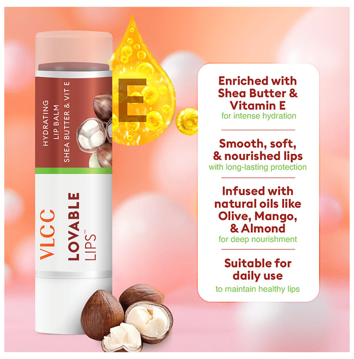 VLCC Hydrating Lip Balm with Shea Butter & Vitamin E