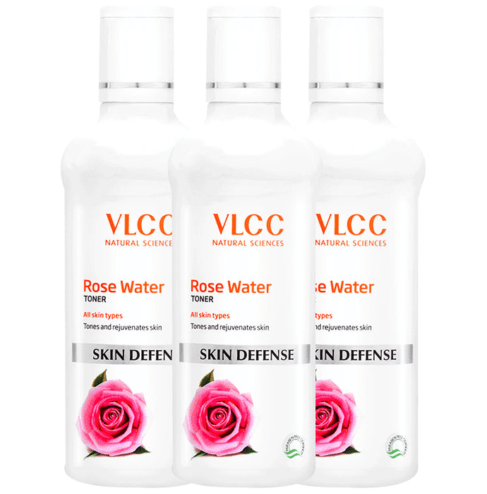 VLCC Skin Defense Rose Water Toner (100ml Each) - Classic Derma