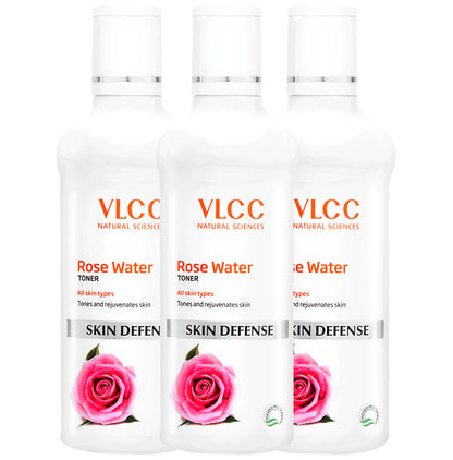 VLCC Skin Defense Rose Water Toner (100ml Each) - Classic Derma